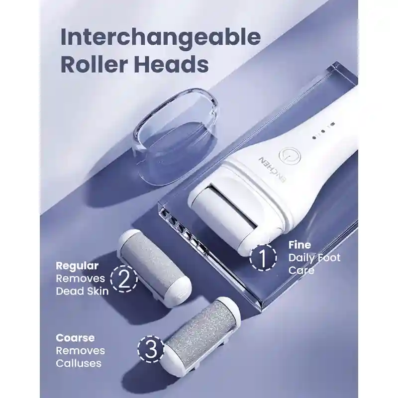 سنگ پا شارژی شیائومی Enchen Electric Foot Callus Remover Rock - دو سطح سرعت برای کنترل دقیق