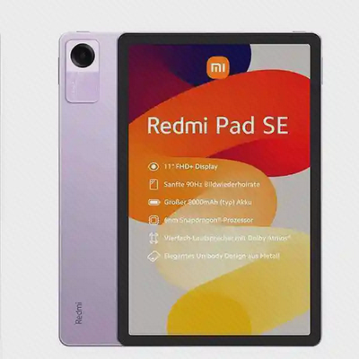 تبلت شیائومی Redmi Pad SE 11 اینچ بنفش با حافظه 128 و رم 4 گیگابایت