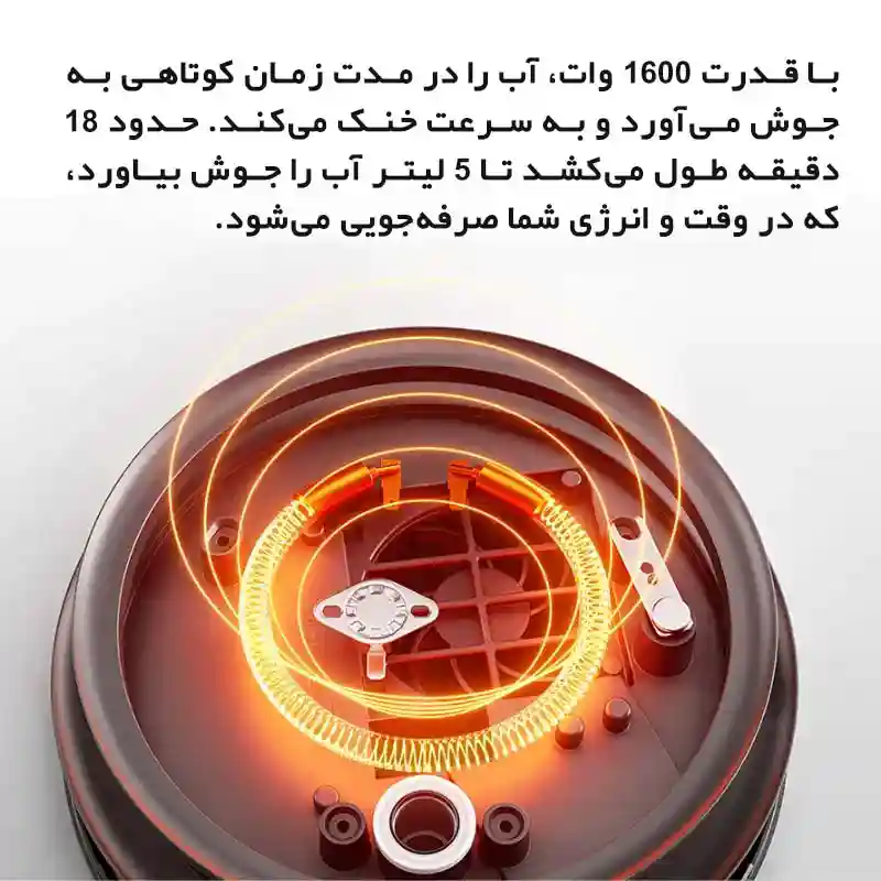 دستگاه هوشمند آب‌گرم‌کن رومیزی شیائومی Smart Electronics Hot Water Dispenser سایز 5 لیتری - تصویر توضیحات 5