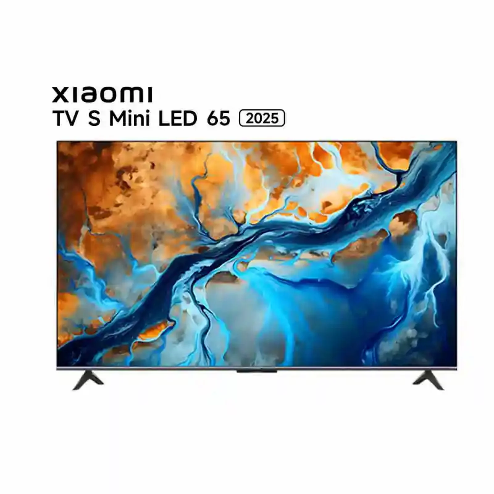 تلویزیون 65 اینچ Xiaomi TV S Mini LED 2025 از نمای روبهرو تلویزیون هوشمند شیائومی S Mini LED 2025 سایز 65 اینچ