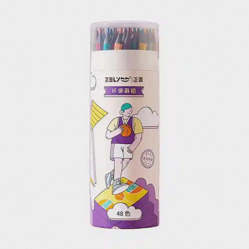 مداد رنگی ۴۸ رنگ Zhenglin (Zelynn) مدل استوانهای مداد رنگی ۴۸ رنگ Zhenglin (Zelynn) مدل استوانهای
