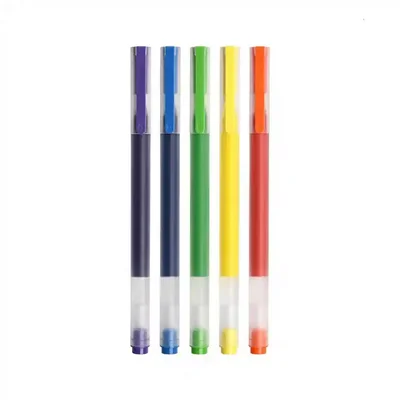 بدنه باریک و انتهای شفاف روان نویس Jumbo طراحی بدنه روان نویس Xiaomi Jumbo با گیره رنگی