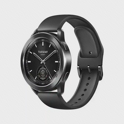 ساعت هوشمند Xiaomi Watch S3 مشکی با بند سیلیکونی