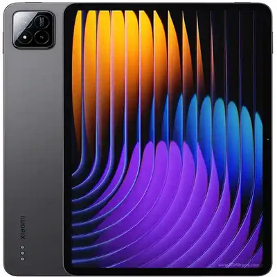 بدنه خاکستری و نمایشگر Xiaomi Pad 7 Pro نمای جلو و پشت تبلت خاکستری Xiaomi Pad 7 Pro