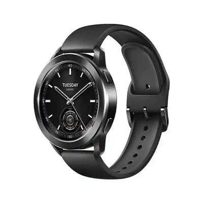 ساعت هوشمند Xiaomi Watch S3 مشکی با بند سیلیکونی