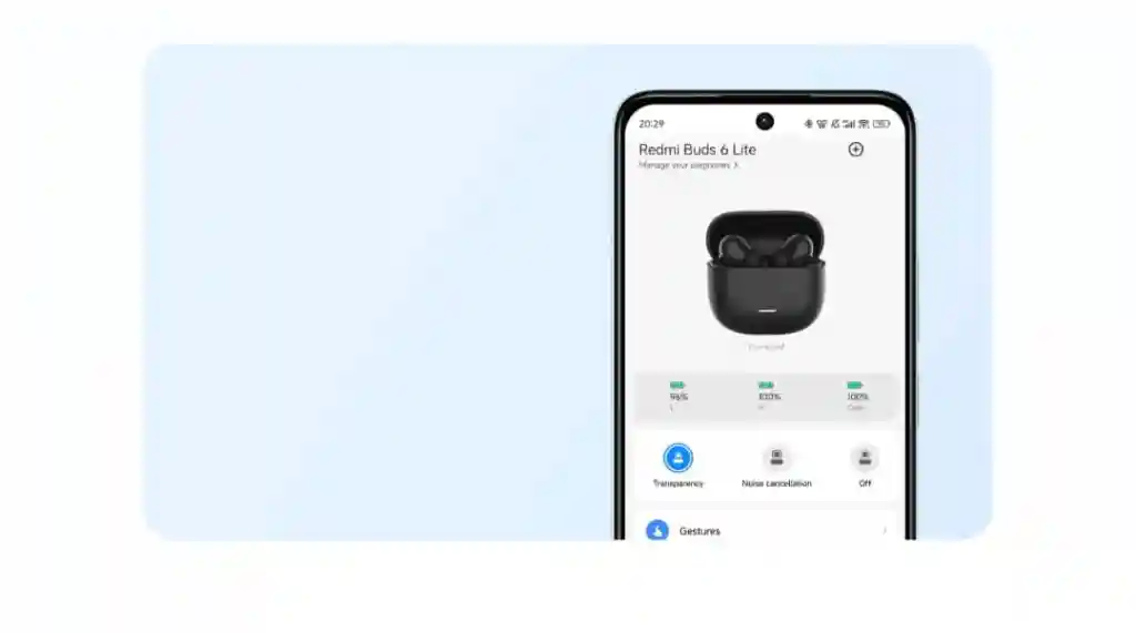 هندزفری بلوتوثی شیائومی Redmi buds 6 Lite اورجینال - تصویر توضیحات 9