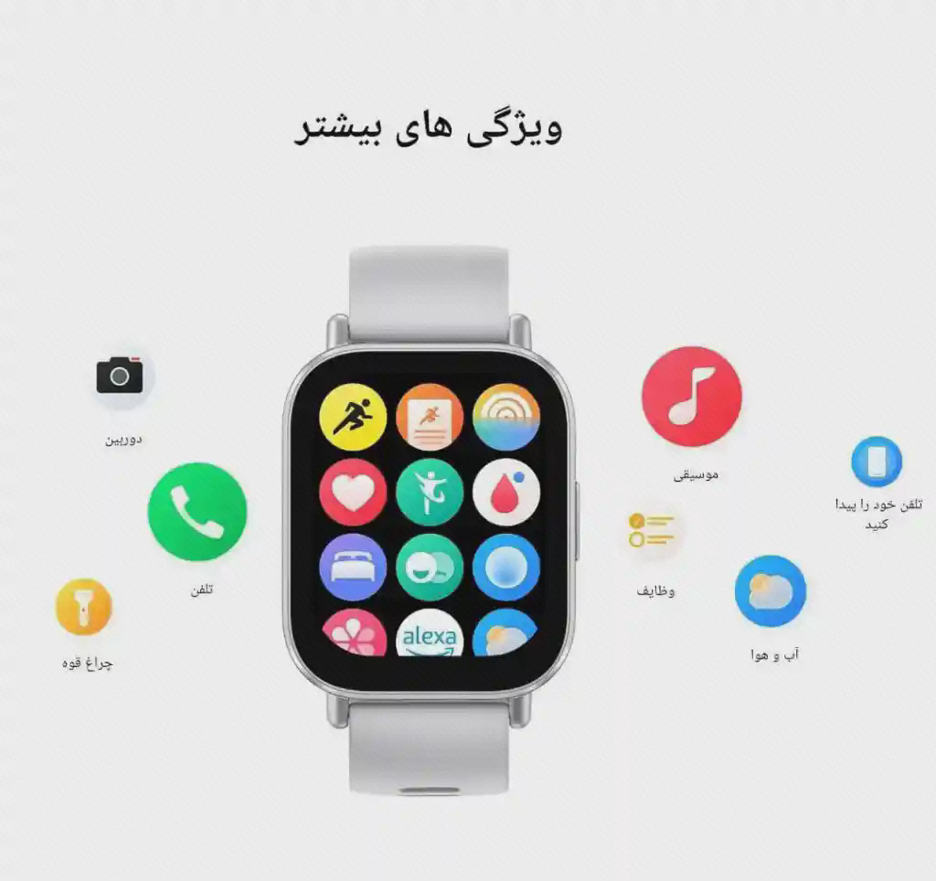 نمای امکانات روزمره REDMI Watch 5 Active