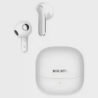 نمای ایربادها و محفظه سفید شیائومی بادز 5 هندزفری بلوتوثی Xiaomi Buds 5 سفید با کیس شارژ