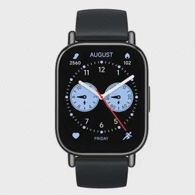 واچفیس عقربهای ردمی واچ 5 لایت با آمار فعالیت نمای روبهروی صفحه ساعت Redmi Watch 5 Lite مشکی
