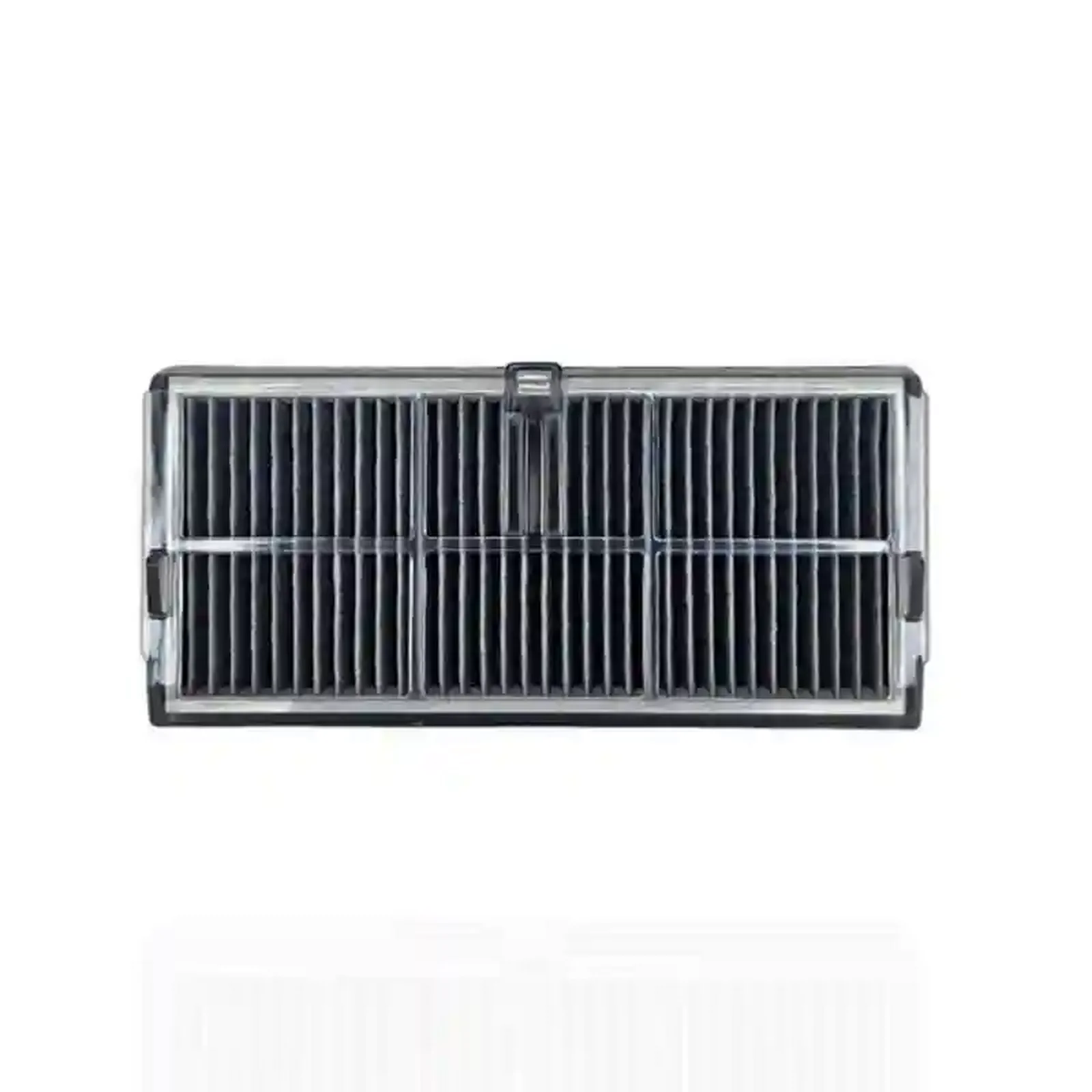 نمای مستقیم فیلتر مستطیلی دریم X40 Ultra با شبکه محافظ فیلتر مشکی چیندار جارو رباتیک Dreame X40 Ultra
