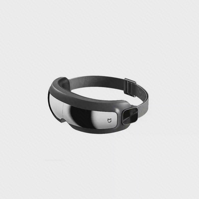 نمای اصلی ماساژور هوشمند چشم میجیا MJYBAM01YMYY ماساژور چشم Xiaomi Mijia MJYBAM01YMYY با پنل نقرهای و بند مشکی