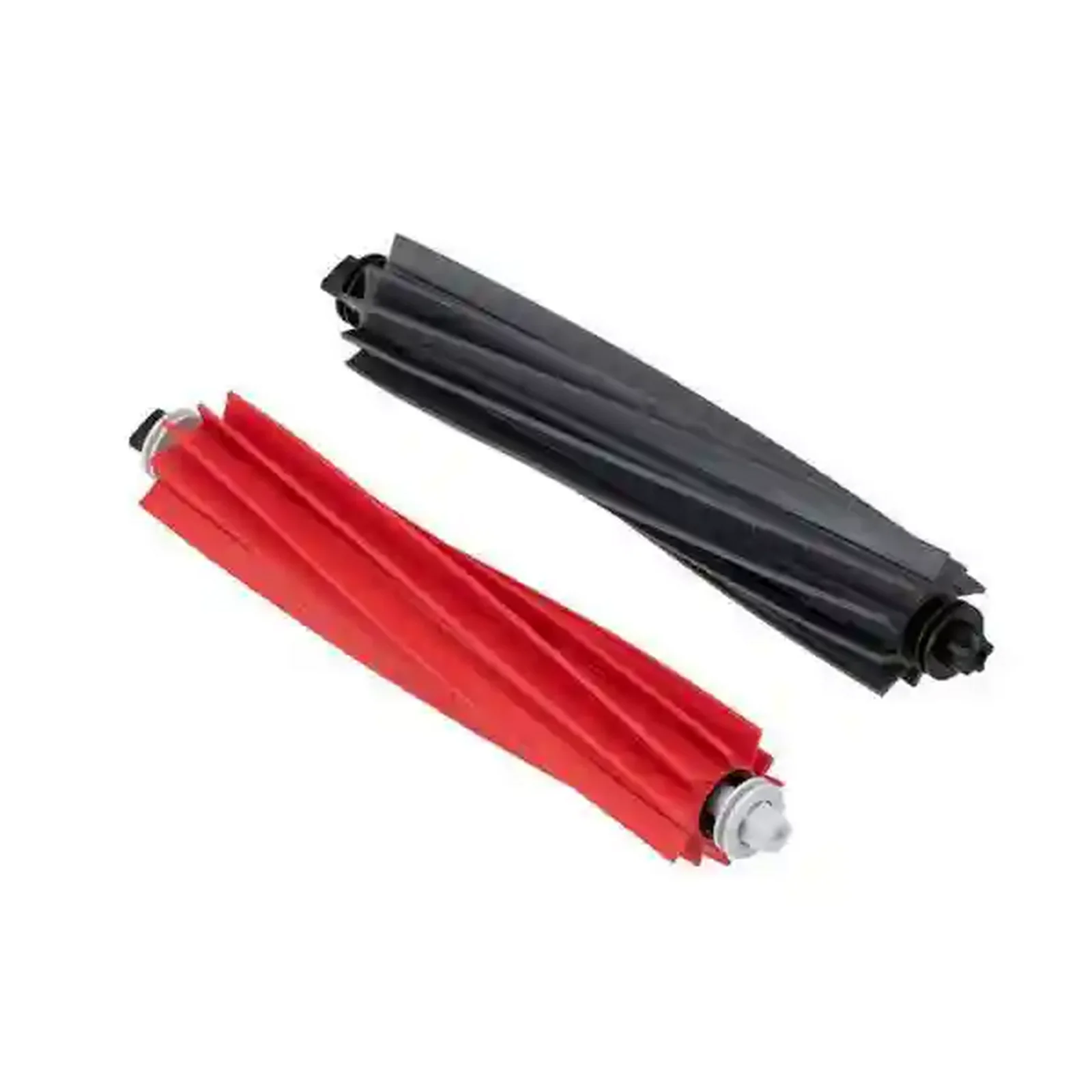 غلتکهای دوتایی روبوراک Q Revo Master با پرههای لاستیکی ست دو برس اصلی Roborock Q Revo Master قرمز و مشکی