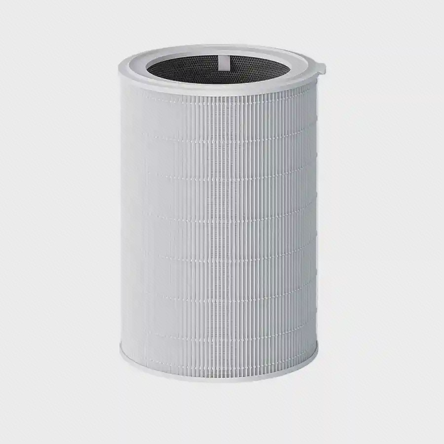 نمای اصلی فیلتر تصفیه هوای شیائومی Elite فیلتر استوانهای Xiaomi Smart Air Purifier Elite از نمای سهرخ