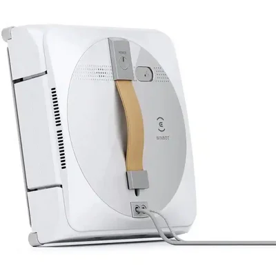 ضخامت بدنه و دسته ربات اکووکس Winbot W1 Pro نمای جانبی ربات شیشهشوی Winbot W1 Pro با دریچههای کناری