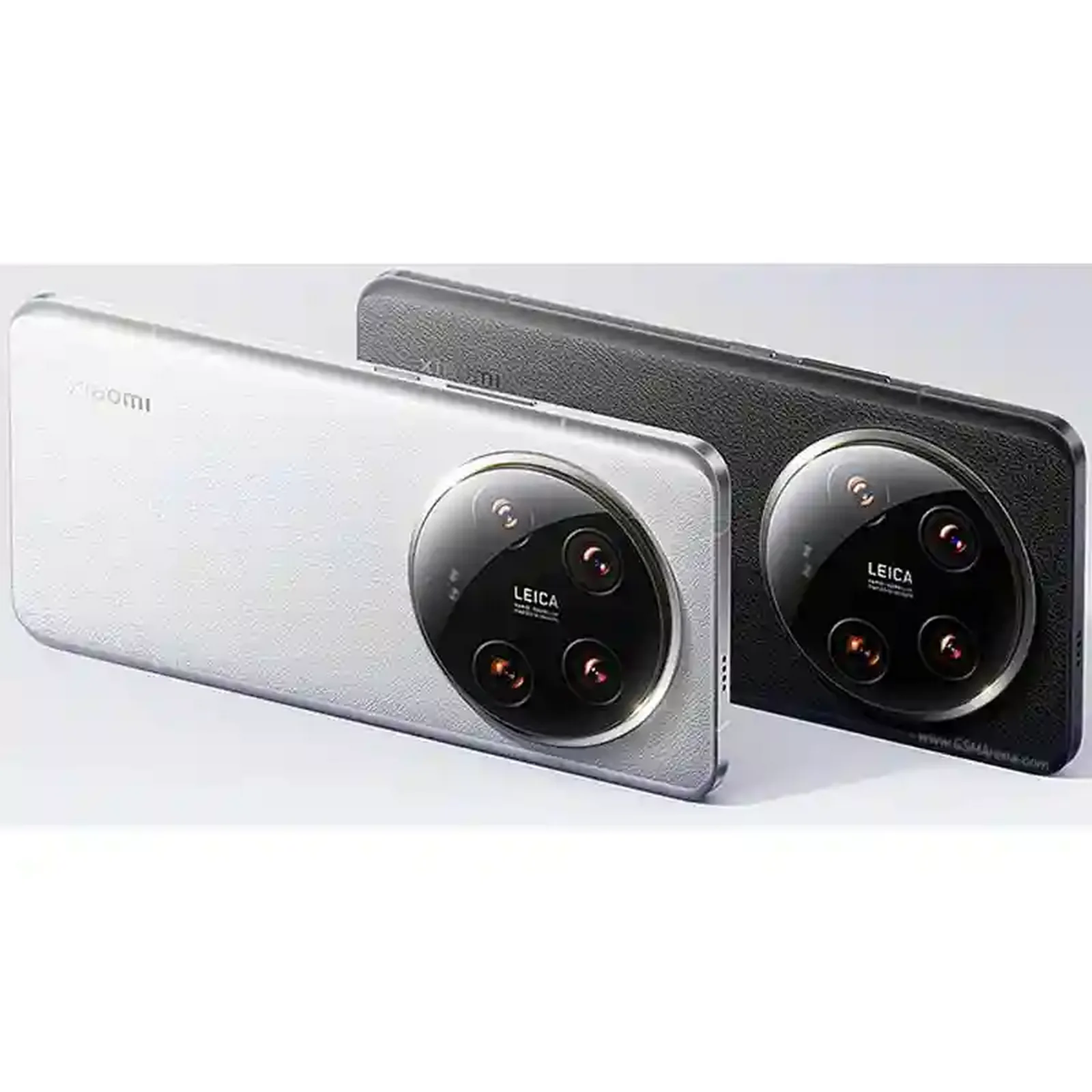 مقایسه پنل پشتی شیائومی 14 اولترا در رنگ سفید و مشکی دوربین گرد Leica گوشی Xiaomi 14 Ultra سفید و مشکی