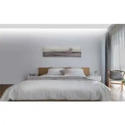 کاربرد ریسه هوشمند فیلیپس ZhiYi در اتاق خواب نور مخفی ریسه Philips ZhiYi Strip Lamp در سقف اتاق خواب