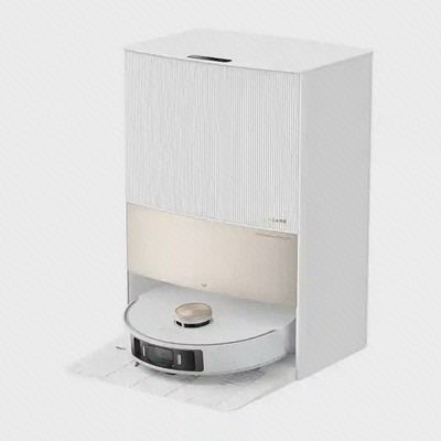 نمای اصلی Dreame L20 Ultra Complete با داک جارو رباتیک Dreame L20 Ultra Complete سفید همراه ایستگاه