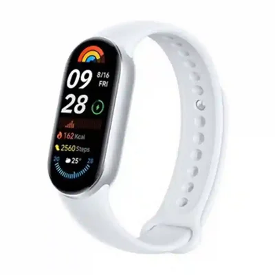 مچ بند هوشمند Xiaomi Mi Band 9 سفید با صفحه فعالیت