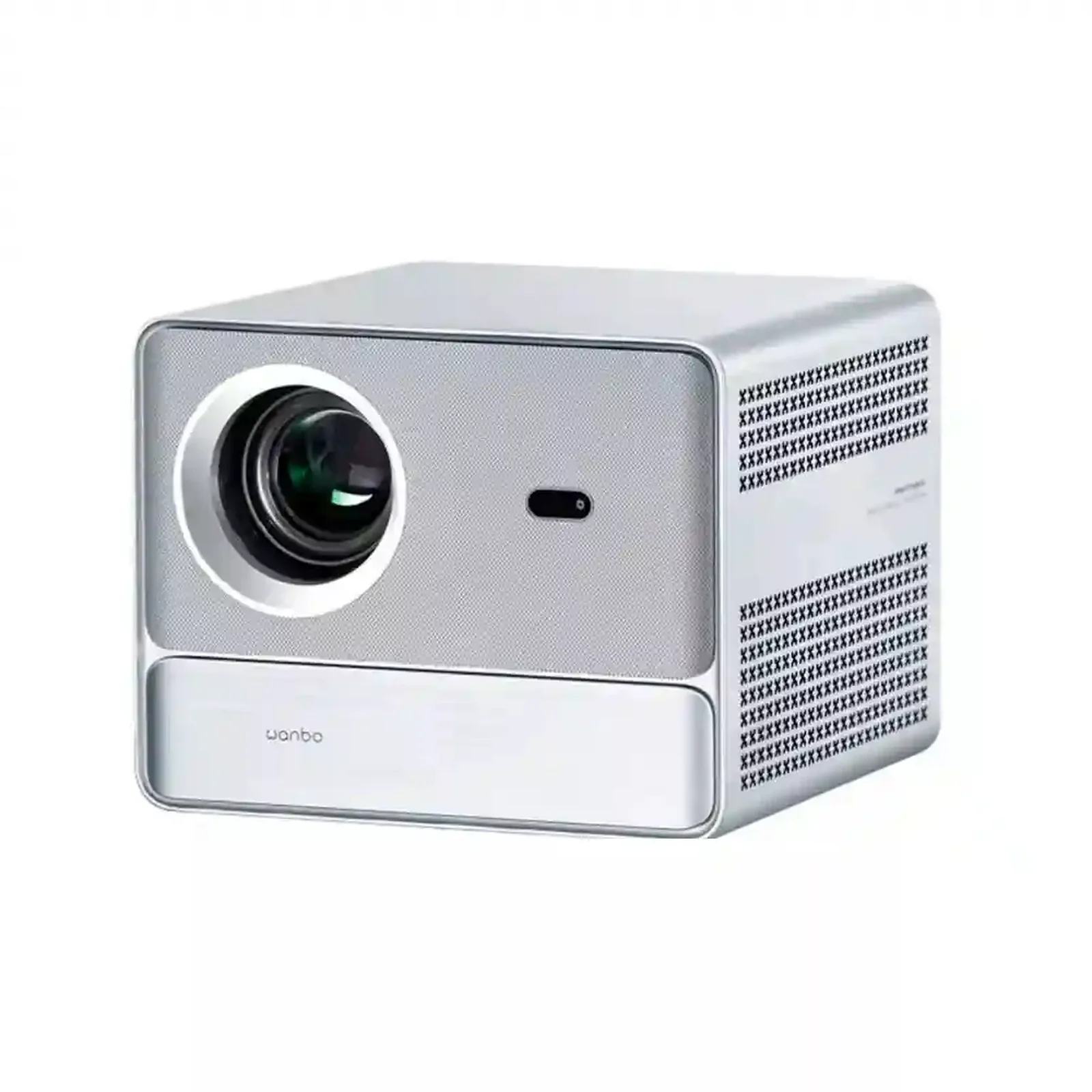 ویدئو پروژکتور WANBO DaVinci 1 Pro سفید از نمای سه‌رخ جلو