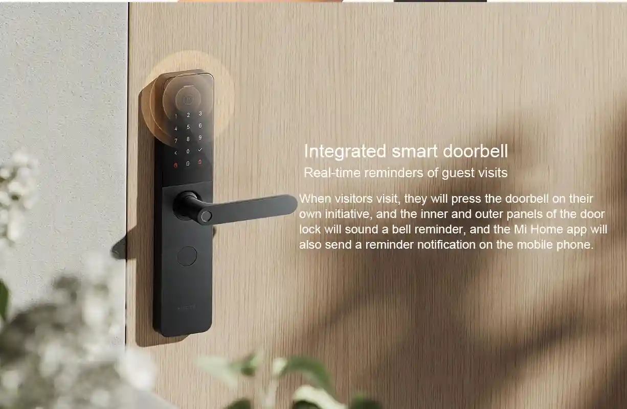 دستگیره در هوشمند شیائومی مدل Smart Door Lock E10 - تصویر توضیحات 5