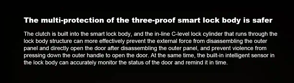 دستگیره در هوشمند شیائومی مدل Smart Door Lock E10 - تصویر توضیحات 3