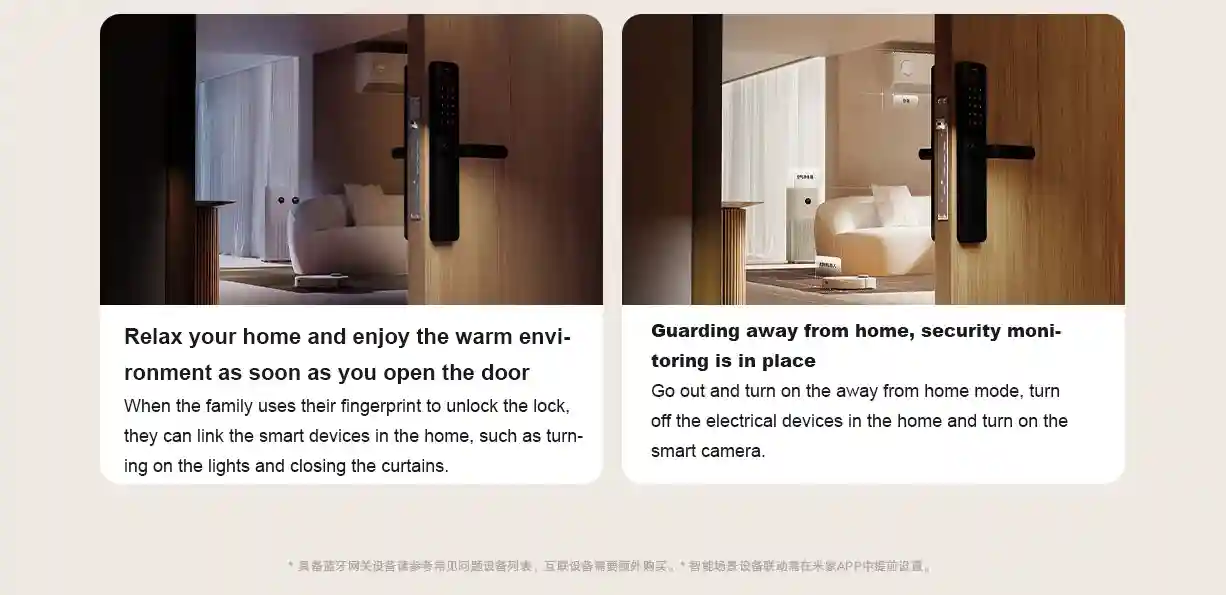دستگیره در هوشمند شیائومی مدل Smart Door Lock E10 - تصویر توضیحات 7