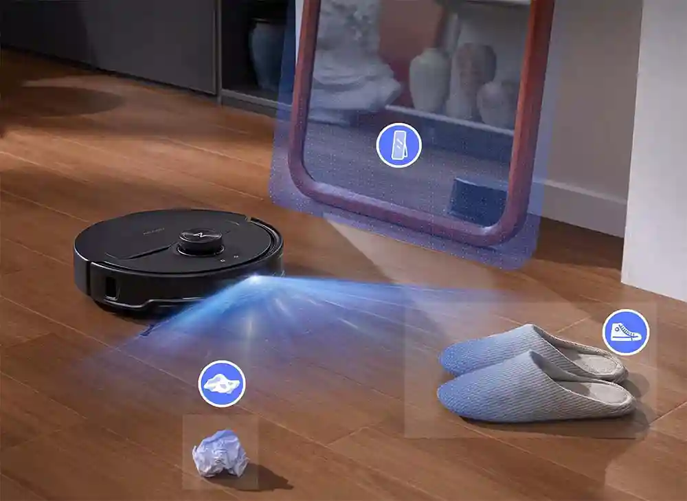جارو رباتیک شیائومی مدل Roborock Qrevo Master - دور زدن موانع با هوش مصنوعی Reative AI