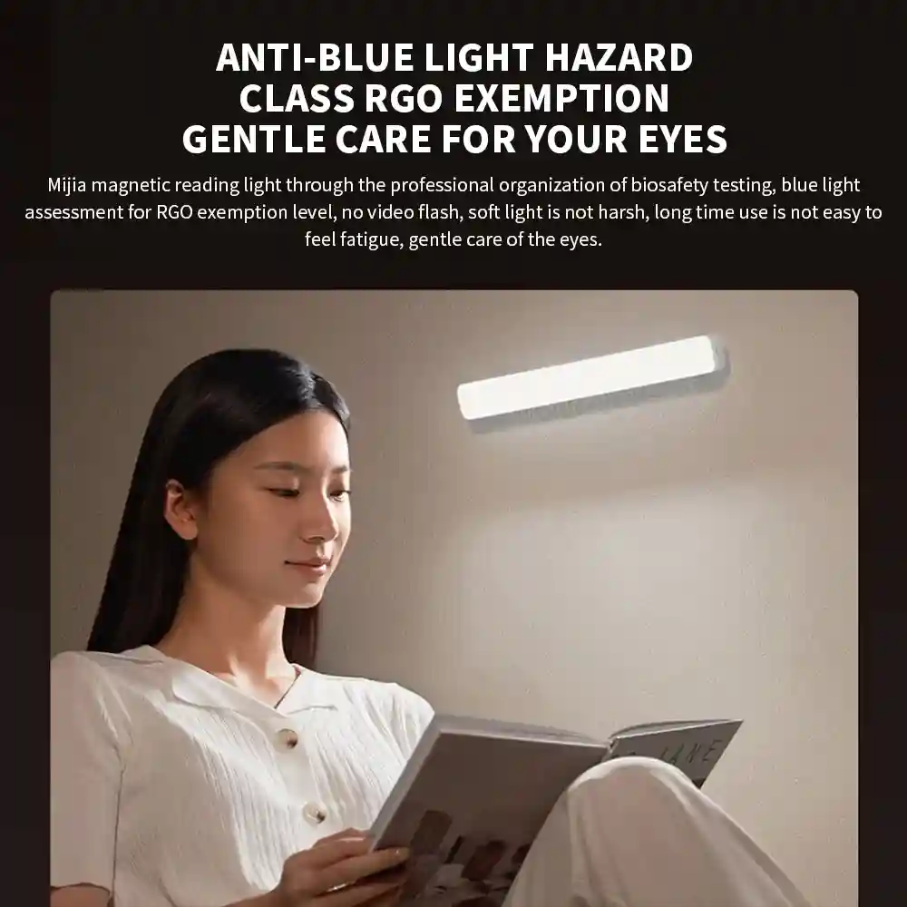 چراغ شارژی چند منظوره شیائومی مدل Mijia Magnetic Reading Lamp - تصویر توضیحات 9