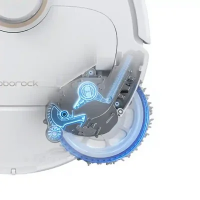 بازوی تی لبهزن Roborock Qrevo Pro سازوکار بازشونده تی کناری Roborock Qrevo Pro از نمای بالا