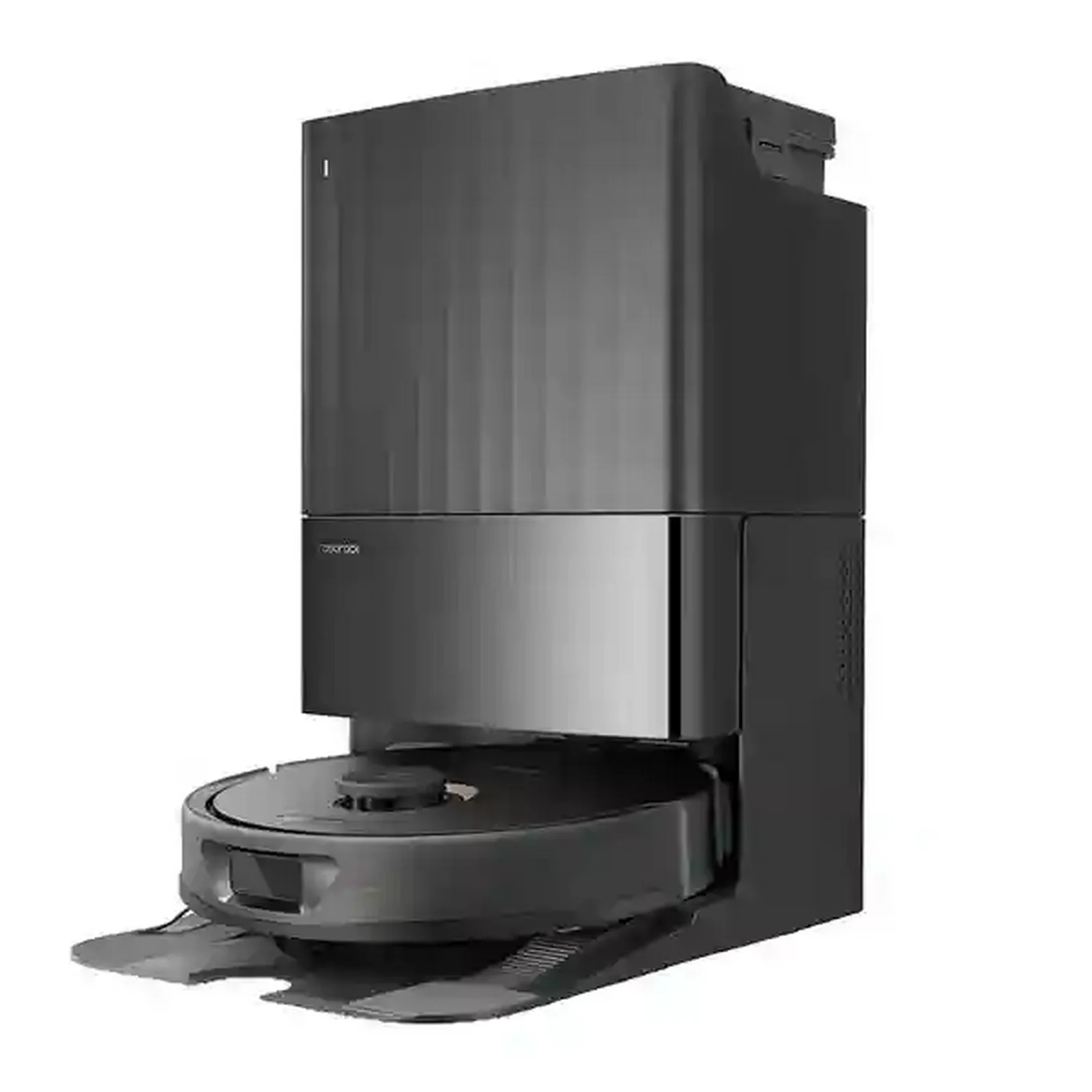 جارو رباتیک مشکی Roborock Qrevo Pro با ایستگاه چندمنظوره