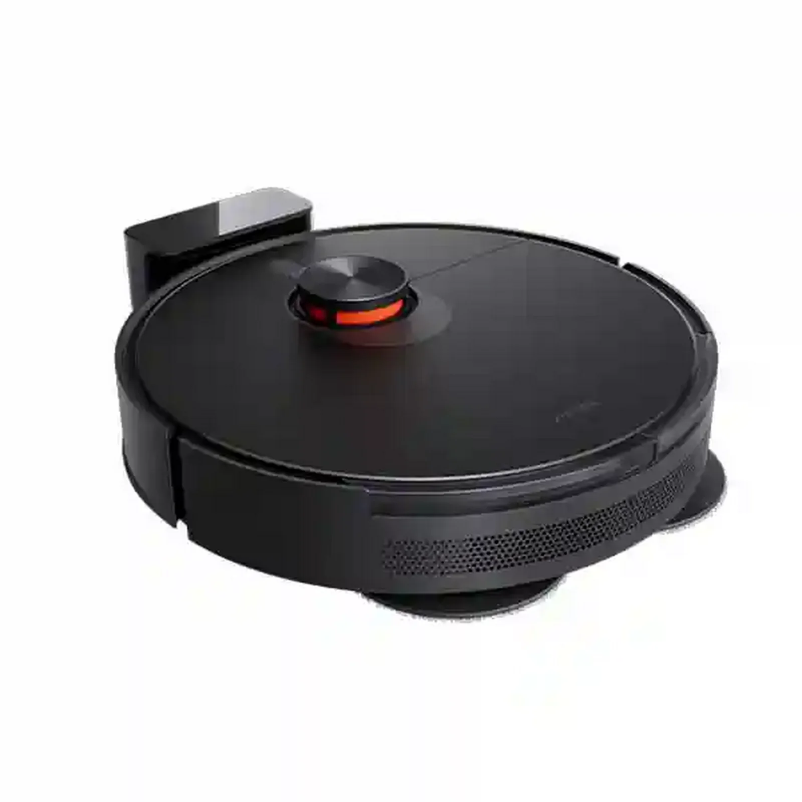 نمای اصلی Xiaomi Robot Vacuum S20 Plus مشکی جارو رباتیک مشکی شیائومی S20 Plus کنار پایه شارژ