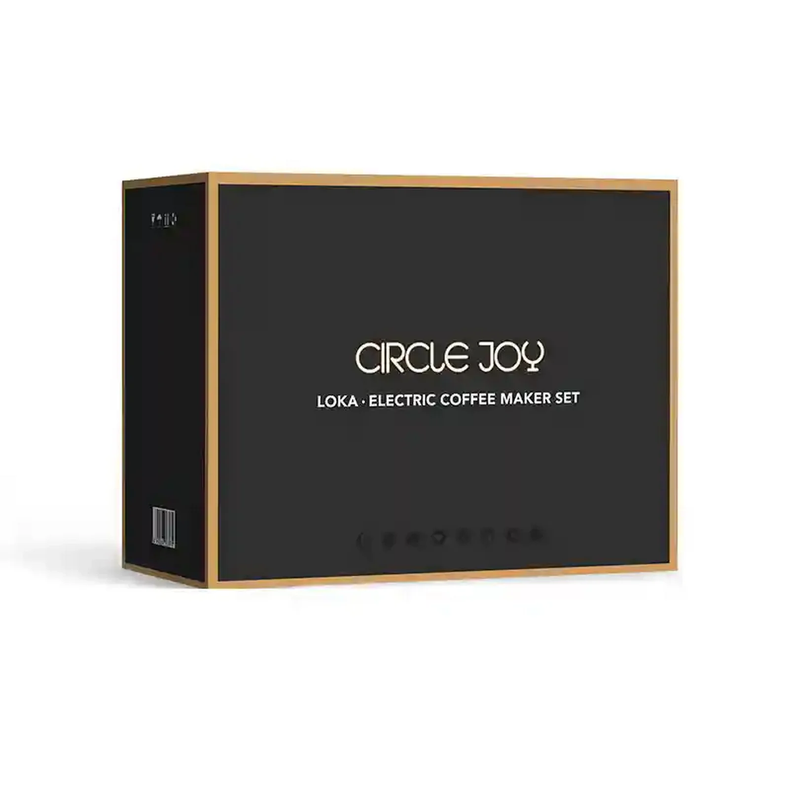 بستهبندی ست برقی قهوه Circle Joy LOKA جعبه مشکی ست قهوه دمی Circle Joy LOKA CJ-CFS02