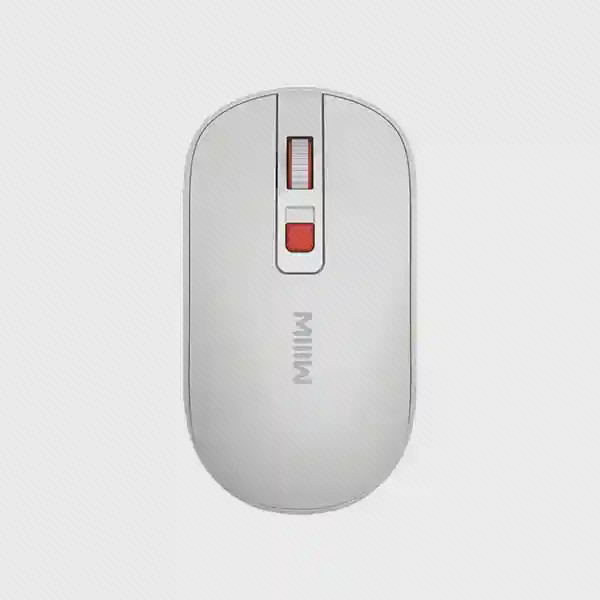 نمای اصلی ماوس Miiiw Lite MW23M21 سفید ماوس بی سیم شیائومی Miiiw Lite MW23M21 سفید با کلید قرمز