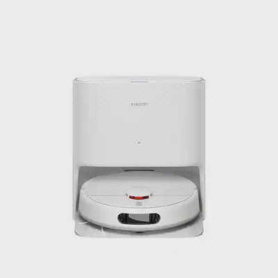 نمای اصلی Xiaomi Robot Vacuum X20 با داک جارو رباتیک شیائومی X20 پک گلوبال سفید داخل ایستگاه