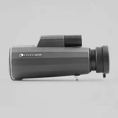 نمای جانبی دوربین تک‌چشمی Celestron SCDT-1042 مشکی