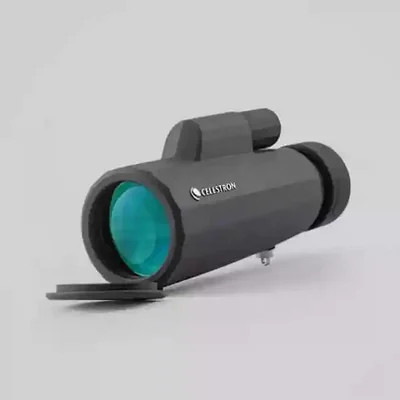 دوربین تک‌چشمی Celestron SCDT-1042 با عدسی سبز و درپوش باز