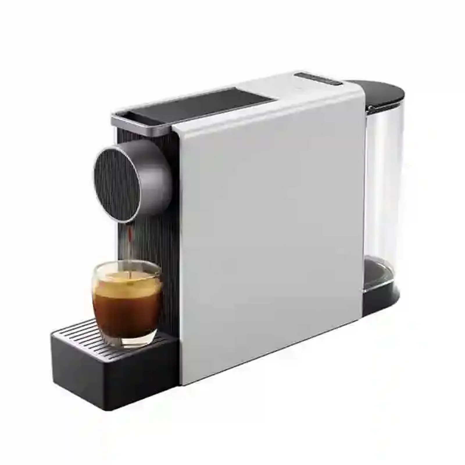قهوه‌ساز کپسولی شیائومی SCISHARE Mini S1201 در حال عصاره‌گیری