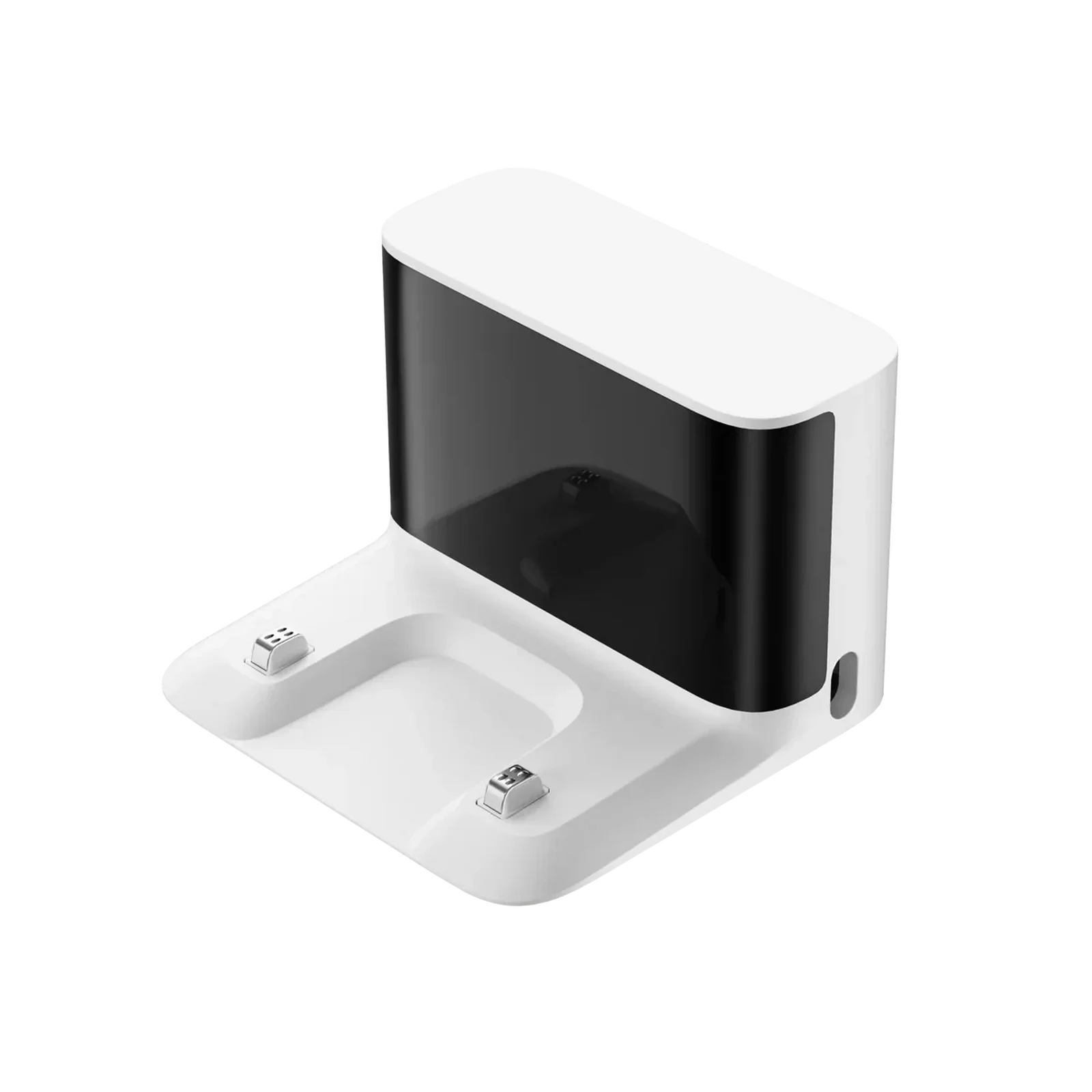 پایه شارژ Dreame D9 Max Gen 2 همراه کابل داک شارژ سفید جارو رباتیک Dreame D9 Max Gen 2 با پنل مشکی و کابل برق