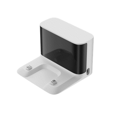 پایه شارژ Dreame D9 Max Gen 2 همراه کابل داک شارژ سفید جارو رباتیک Dreame D9 Max Gen 2 با پنل مشکی و کابل برق