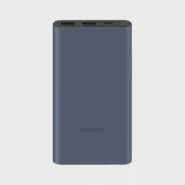 پاوربانک Xiaomi PB100DZM سرمهای از نمای روبهرو پاوربانک سرمهای شیائومی PB100DZM ظرفیت ۱۰۰۰۰ با توان ۲۲.۵ وات