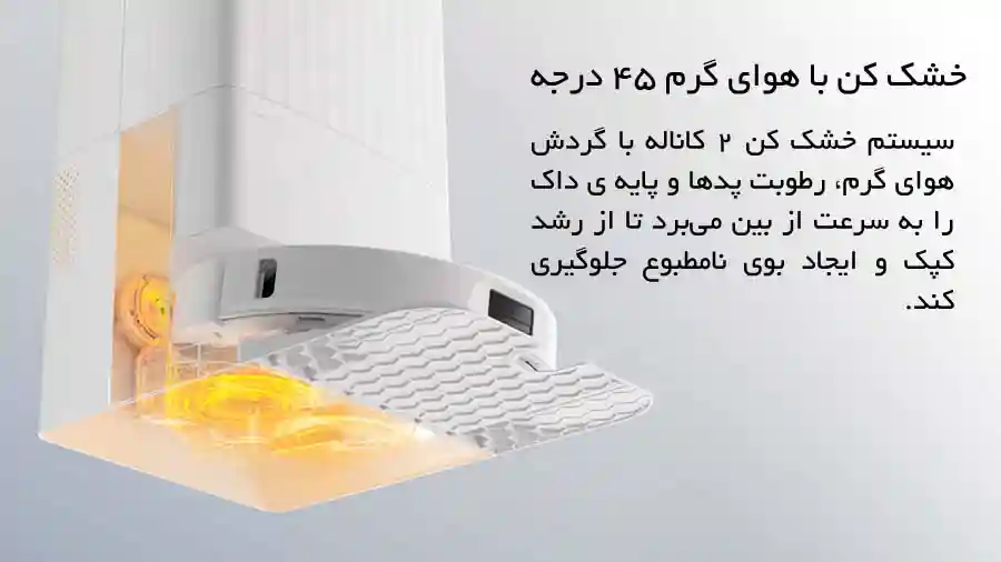 خشک کن با هوای گرم ۴۵ درجه