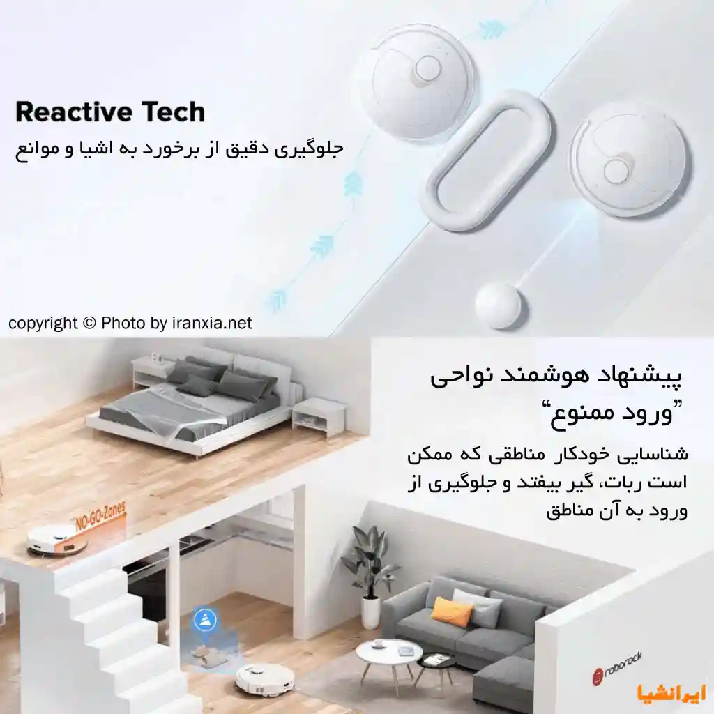 جارو رباتیک شیائومی مدل Roborock Q Revo - پیشنهاد مناطق ورود ممنوع و No-Go Zone توسط ربات