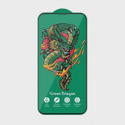گلس Horo Green Dragon سازگار با Redmi Note 13 4G تصویر روبهروی گلس Horo برای Redmi Note 13 4G با اژدهای سبز