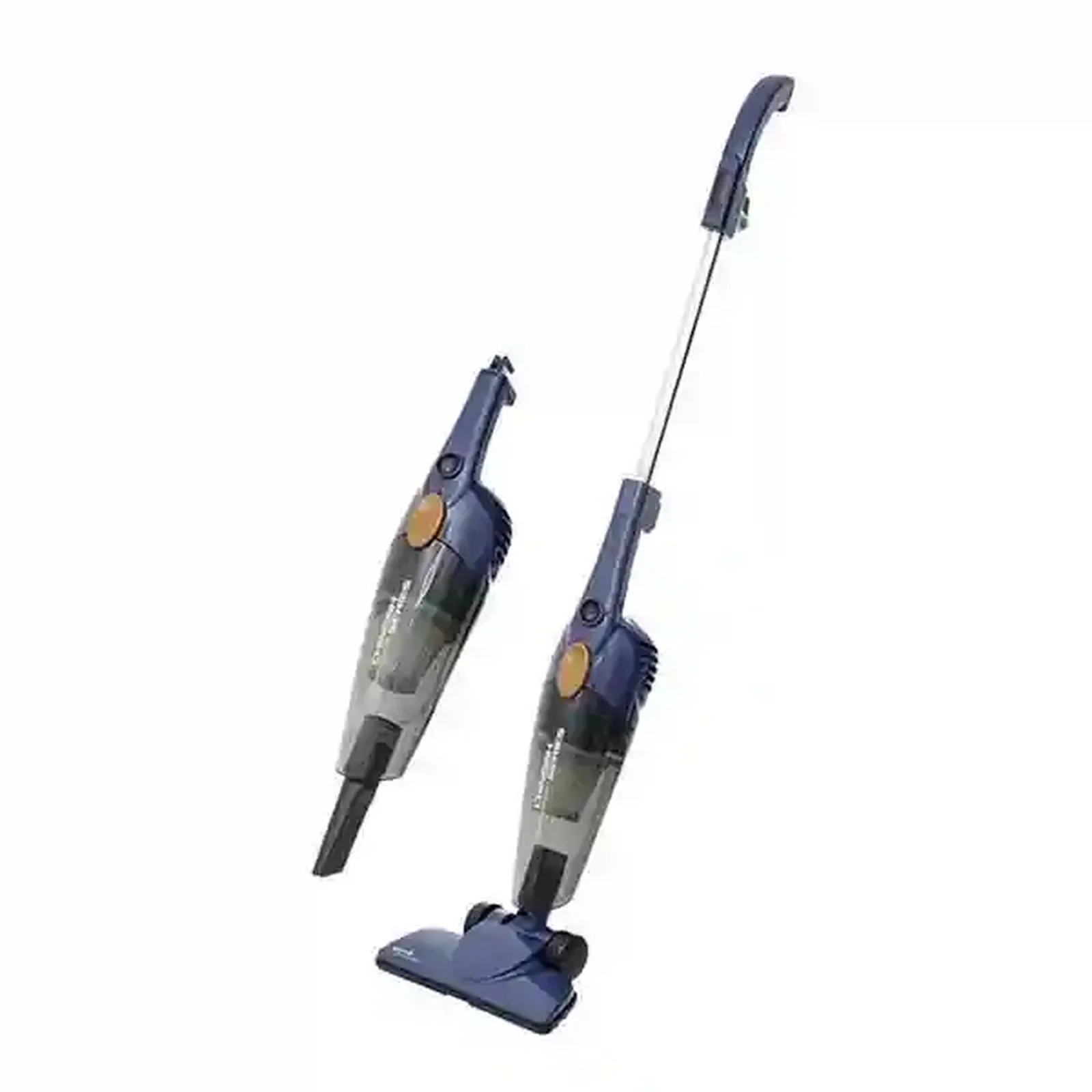 نمای اصلی جارو Deerma DX118C Pro جارو برقی Deerma DX118C Pro آبی در دو حالت ایستاده و دستی