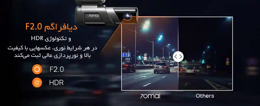 دوربین خودرو شیائومی مدل 70Mai M500 64GB - تصویر توضیحات 2