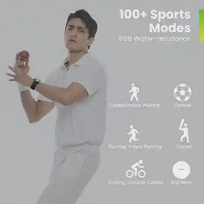حالت‌های ورزشی Amazfit Pop 3S و مقاومت IP68 هنگام بازی کریکت
