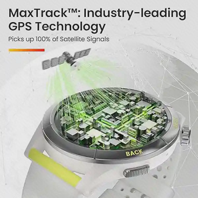 فناوری GPS ماهواره‌ای MaxTrack در ساعت Amazfit Cheetah Round
