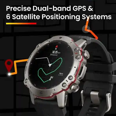 موقعیتیابی دوبانده Falcon GPS دوبانده و شش سامانه ماهوارهای Amazfit Falcon