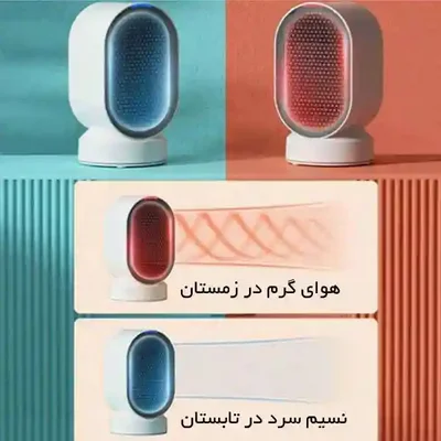 کارکرد دو فصل بخاری و فن رومیزی شیائومی DOUHE حالت هوای گرم زمستان و نسیم طبیعی تابستان در DOUHE DH-QN04