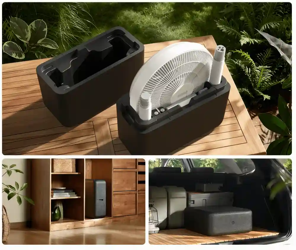 پنکه هوشمند شیائومی Mijia Smart Standing Fan Pro Slim BPLDS12DM (گلوبال) - طراحی ماژولار :ساخته شده برای نگهداری منظم و راحت